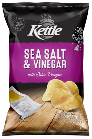 CHIPS KETTLE SALT & VINEGAR 45GM (18)*