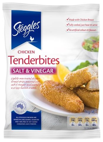 CHICKEN TENDERS SALT & VINEGAR 1KG (6) B