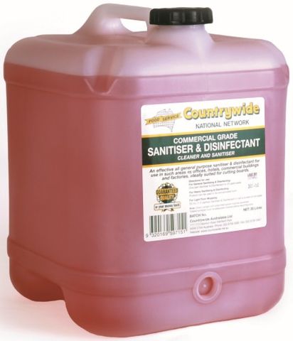 SANITISER & DISINFECTANT 20LITRE *C/WIDE