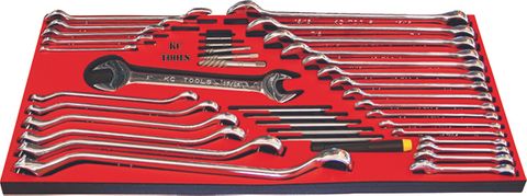 564 x 270 x 22mm Foam Insert & 32 Piece Spanner Set AF