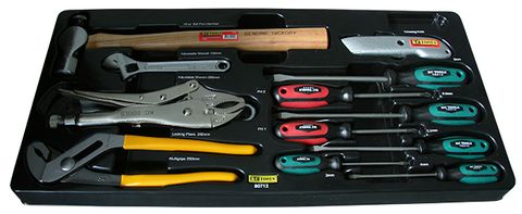 570 x 270 x 22mm Foam Insert & 13 Piece Mix Tools Set