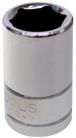 1/4" Drive Standard Sockets, Single Hex - Metric