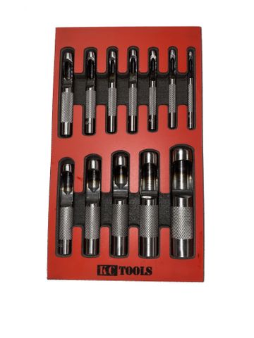 160 X 270 X 22mm Foam Insert & 12 Piece Hollow Punch Set