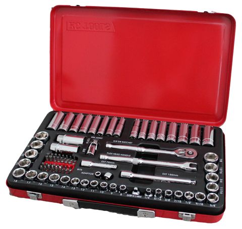 85 Piece 3/8" Drive Socket Set - Metric AF and Bits