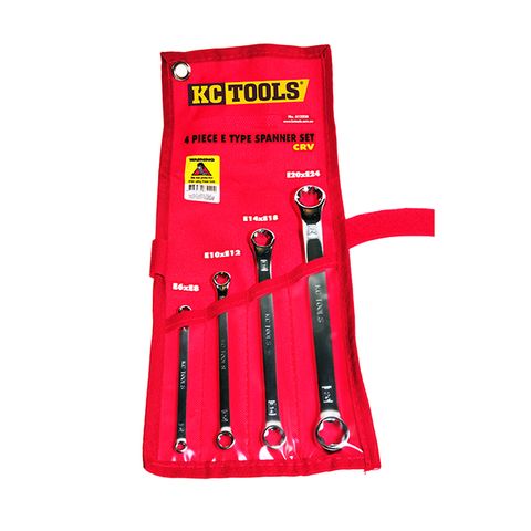 4 Piece E Style Spanner Set - E 6x8, E10x12, E14x18, E20x24