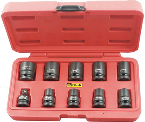 10 Piece AF x 1/2-Inch Drive Standard Impact Socket Set