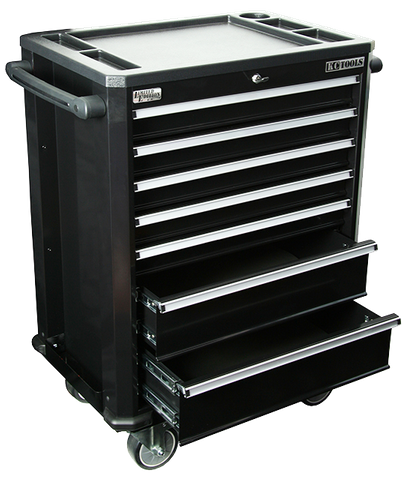 Premium 7 Drawer Roll Cabinet (Black) - 712 x 472 x 986