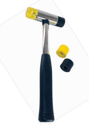 3 Piece Soft Blow Hammer -Rubber & Nylon Tipped