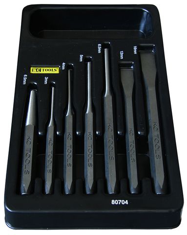 170 x 270 x 22mm Foam Insert & 7 Piece Punch & Chisel Set