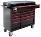 Premium 10 Drawer Wide Roll Cabinet (Black) - 1007 x 1067 x 458mm