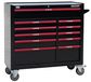 Premium 10 Drawer Wide Roll Cabinet (Black) - 1007 x 1067 x 458mm