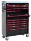 Premium 10 Drawer Wide Roll Cabinet (Black) - 1007 x 1067 x 458mm