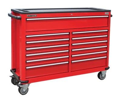 Premium 13 Drawer Wide Roll Cabinet (Red) - 1355 x 472 x 898