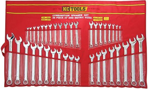 39 Piece Combination Spanner Set -1/4" - 1-1/4" & 7mm - 32mm