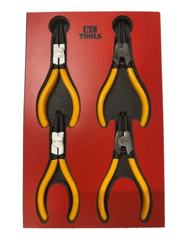 160 X 270 X 22mm Foam Insert & 4 Piece 140mm Circlip Plier Set