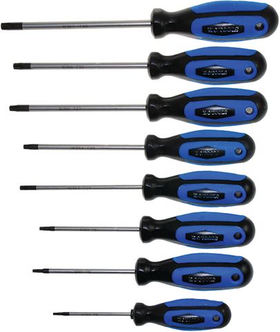 8 Piece Anti Slip Screwdriver Set - Star