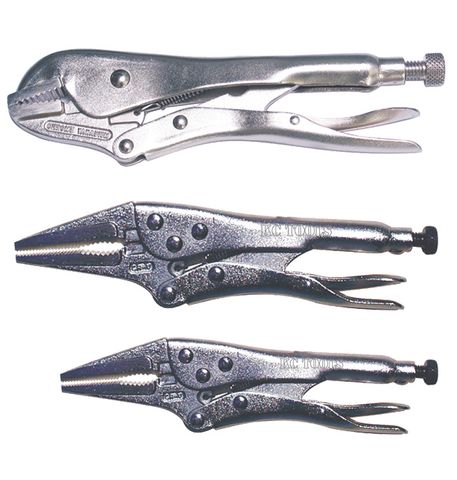 3 Piece Locking Plier Set