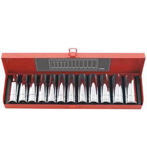 12 Piece 1/2" Drive Deep Socket Set - Metric