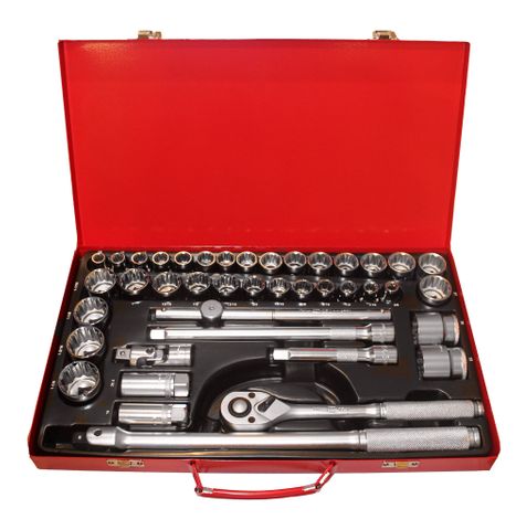 41 Piece 1/2" Drive Socket Set - AF & Metric