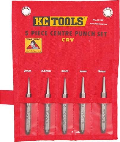 5 Piece Centre Punch Set