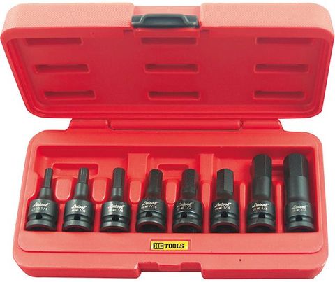 8 Piece AF x 1/2-Inch Drive In-Hex Impact Socket Set