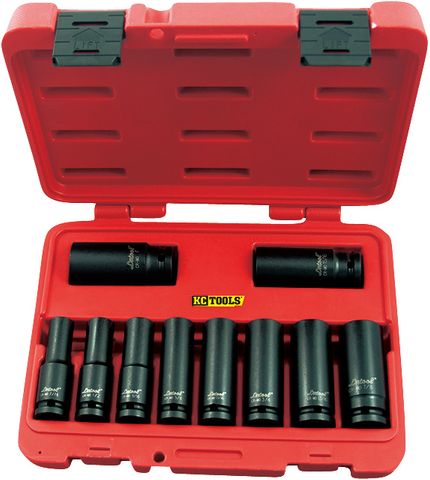 10 Piece AF x 1/2-Inch Drive Deep Impact Socket Set