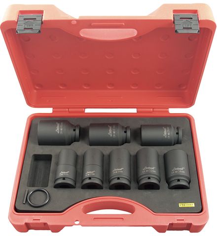 8 Piece Metric x 3/4-Inch Drive Deep Impact Socket Set