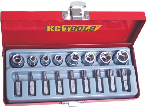 (NOT AVAIBALE) 17 Piece 3/8" Drive E & Star Bit Socket Set