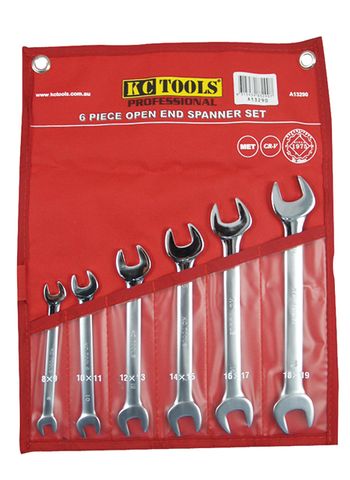 6 Piece Open End Spanner Set - AF 1/4" - 1"