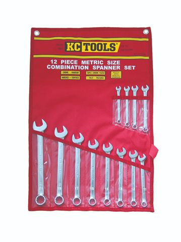 12 Piece Combination Spanner Set -7mm - 21mm