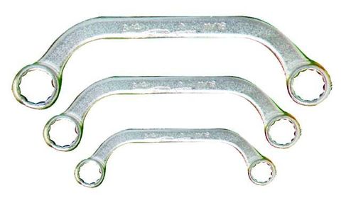 3 Piece Obstruction Spanner Set -7/16" - 3/4"