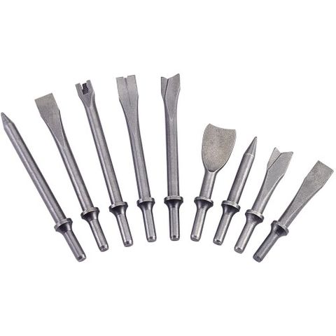 9 Piece Chisel Set - Air - Round Shank