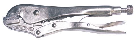 250mm Locking Pliers - Straight Jaws With Cutter