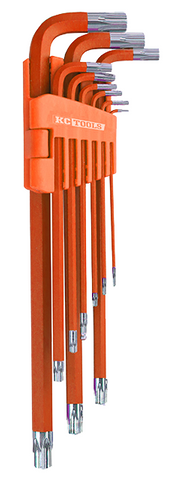9 Piece Extra Long Tamper Star Key Wrench Set