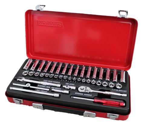 42 Piece 1/4" Drive Socket Set - Metric and AF