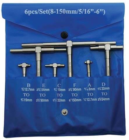 6 Piece Telescopic Gauge Set
