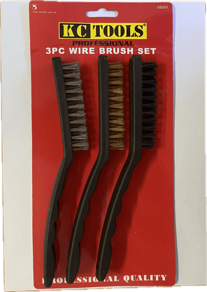Brush - Hand 3 Row Brass Wire & Nylon