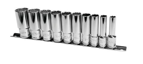 10 Piece 3/8” Drive Deep Socket Set - AF