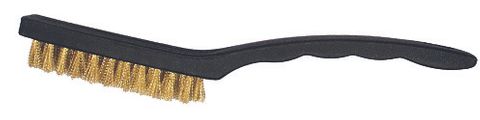 3 Row Hand Brush - Brass, Wire & Nylon