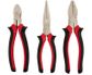 3 Piece Plier Set - 185mm Diagonal Cutting 200mm Long Nose & 200mm Combination