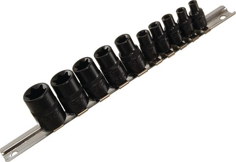 10 Piece 1/4" & 3/8" Drive Socket Set - E Sockets