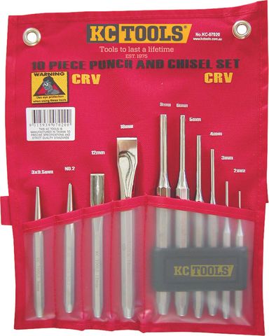 10 Piece Punch & Chisel Set