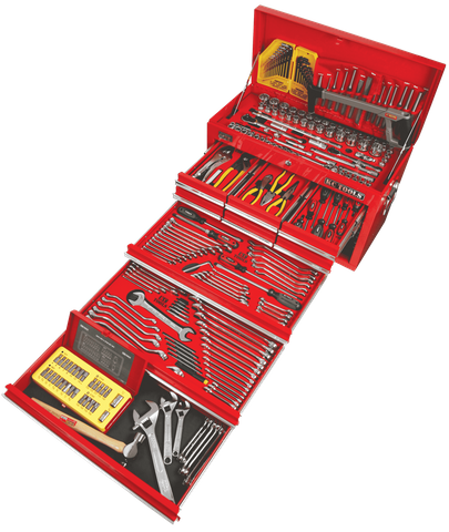 262 Piece AF & Metric Tool Kit - 9 Drawer Tool Box