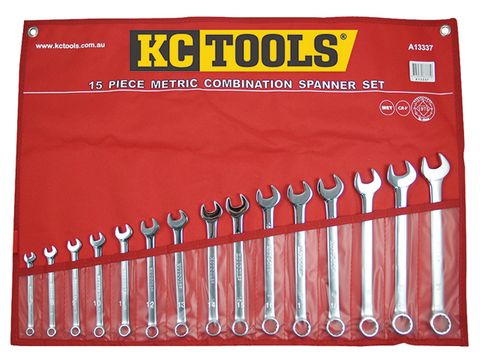 15 Piece Combination Spanner Set -7mm - 21mm