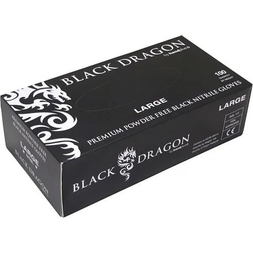 Black Dragon Nitrile Gloves P/F  S