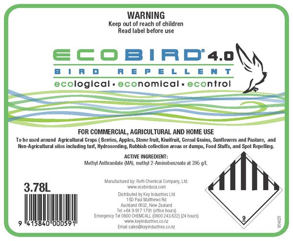 ECOBIRD  4.0 3.78 Litre - Pest Control