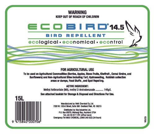 ECOBIRD 14.5 15 Litre - Horticulture/Agriculture