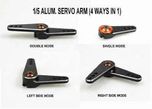 1/5 - 1/8 Alloy 25t Servo Arm 4 Way