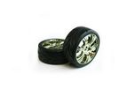 Tornado Rally Tyre Mounted Gold Rim