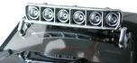 Rpm Roof Light Bar Set 6" Wide Chrome